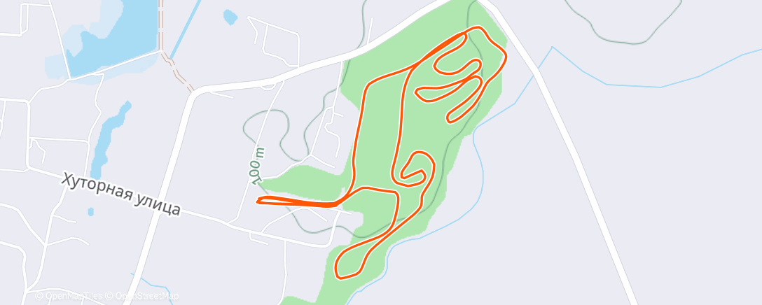 Map of the activity, Северный лыжный заезд (после обеда)