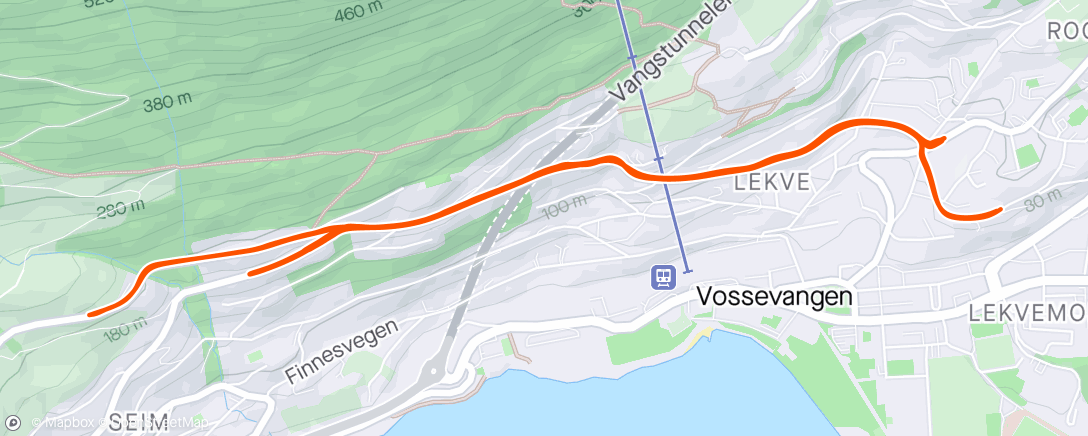 Map of the activity, 5x5 i Sivlevegen