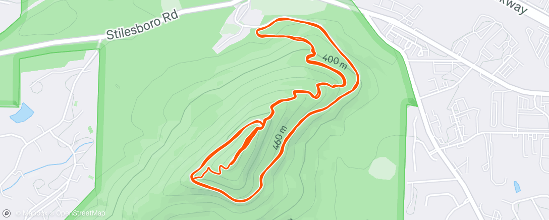 Map of the activity, Morning Walk