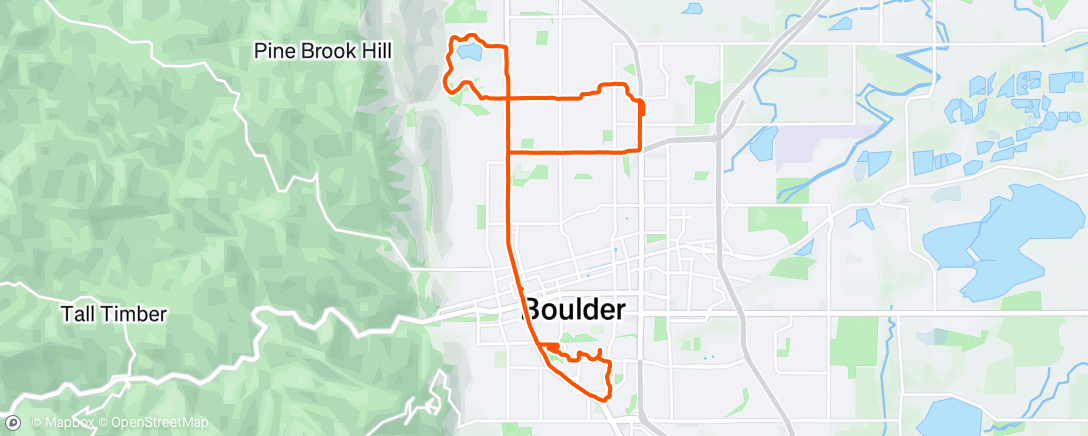 Map of the activity, Morning Run