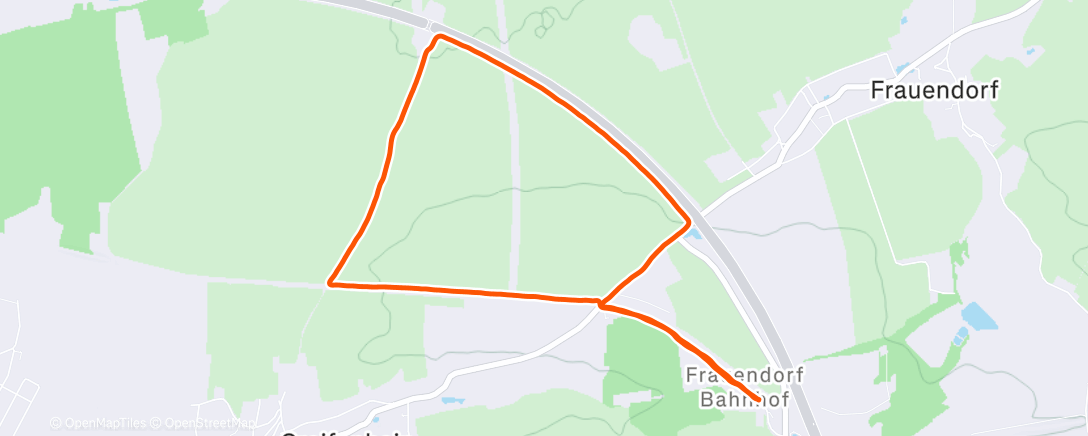 Map of the activity, Straffes Gehen