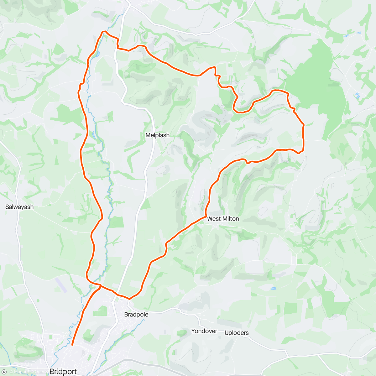 Map of the activity, Evening Mountain Bike #Ride