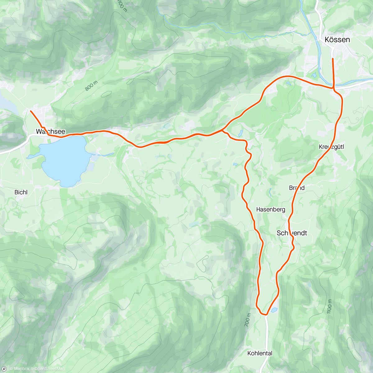 Map of the activity, Austria