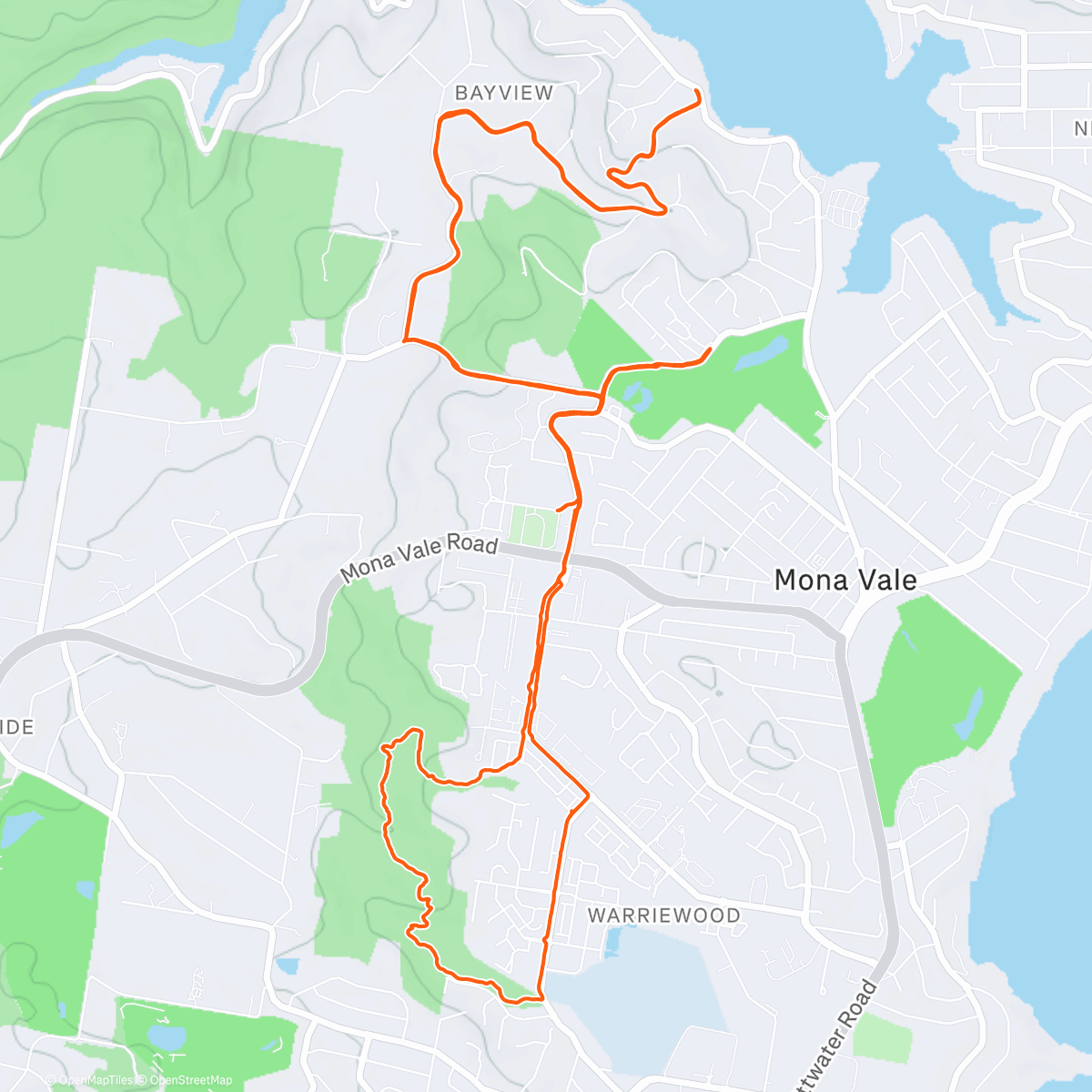 Карта физической активности (Afternoon Run)