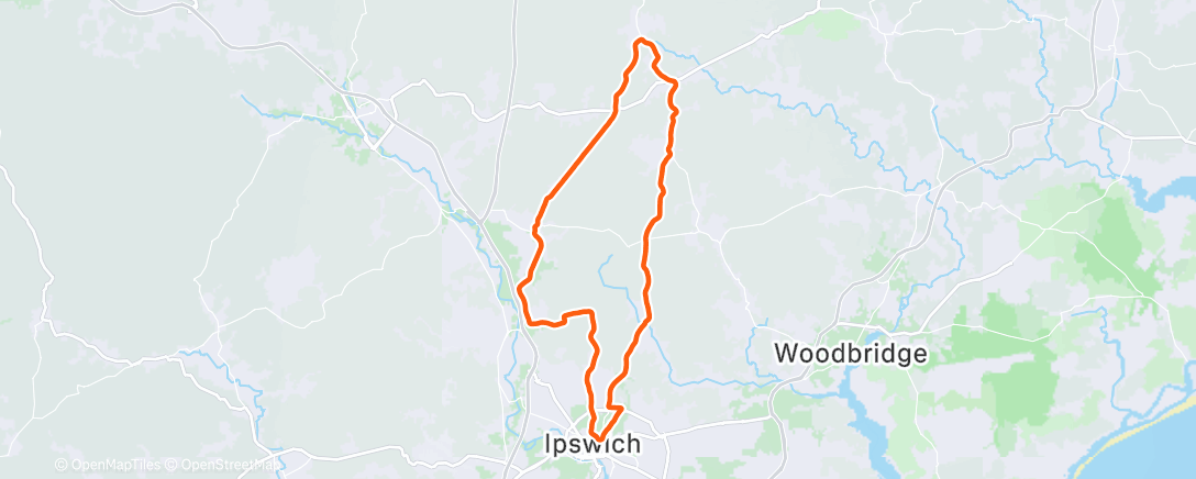 Map of the activity, Morning Ride