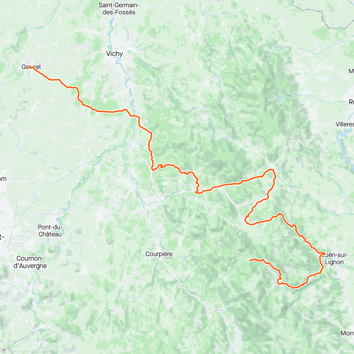 Map of the activity, Critérium du Dauphiné #2