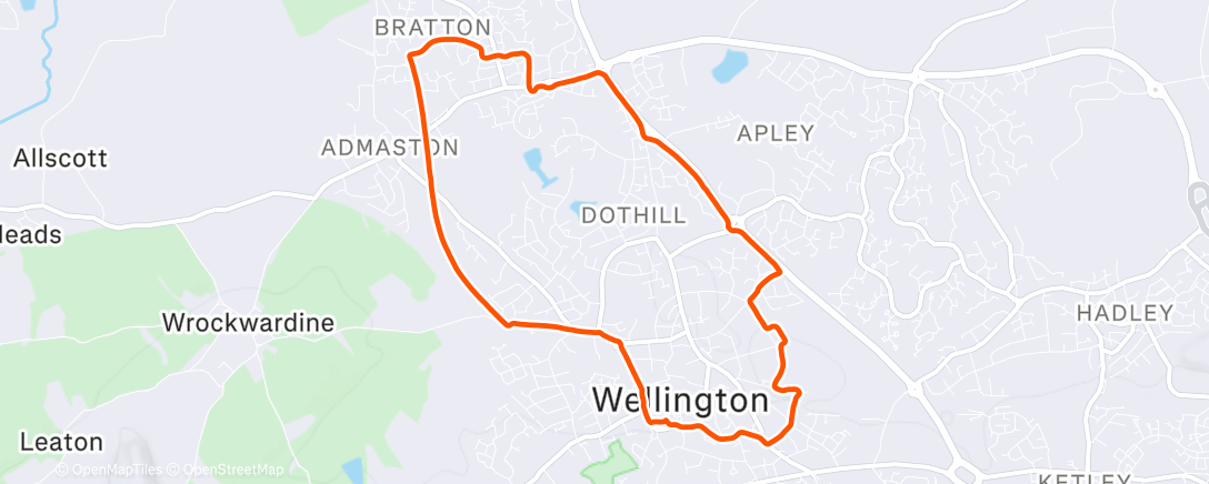 Map of the activity, WRR Clubrun