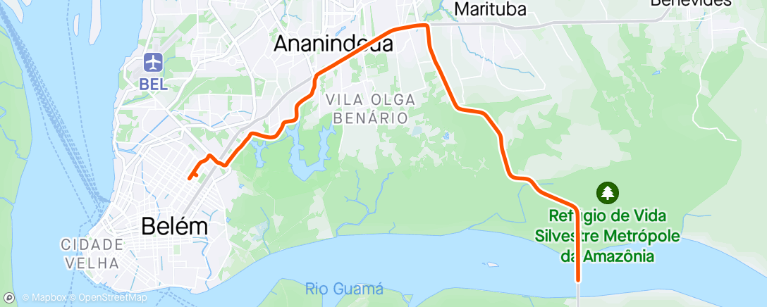 Карта физической активности (1ª Ponte da Alça Viária)