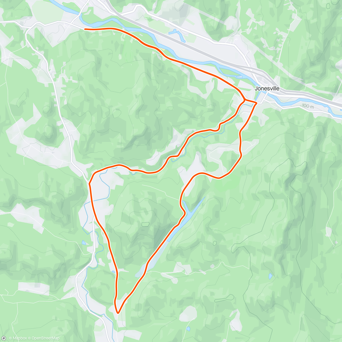Map of the activity, Cafe ride