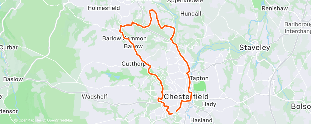 Map of the activity, Trails a bit muddier today