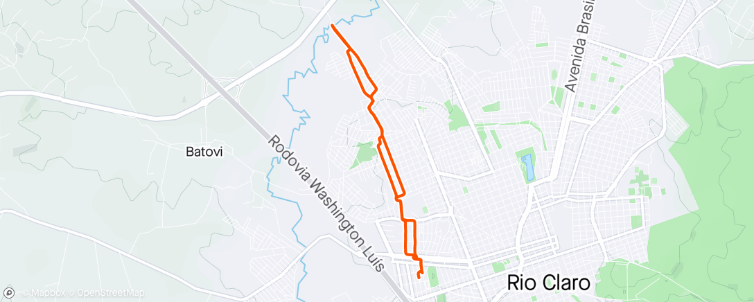 Map of the activity, Rio Corumbatai
