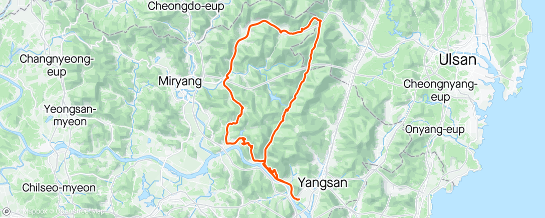 Map of the activity, Morning Ride