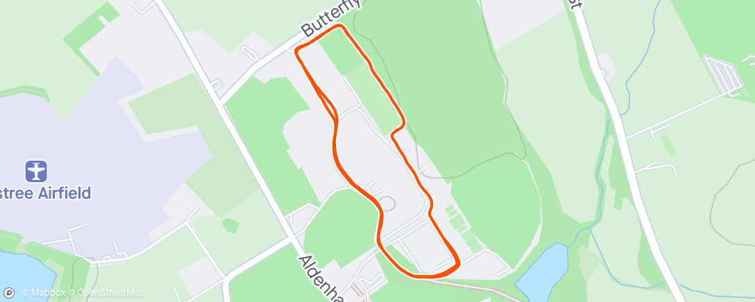 Map of the activity, Lunch Run