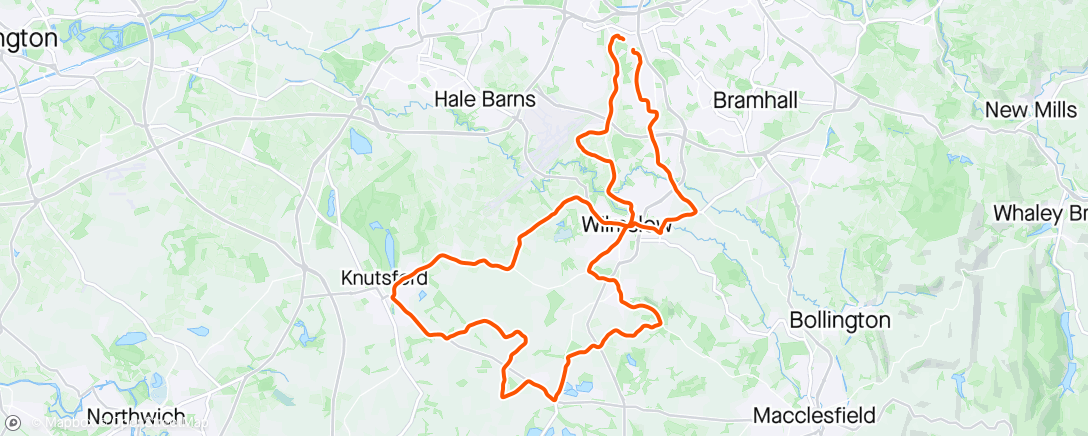 Mapa da atividade, Sunday Ride