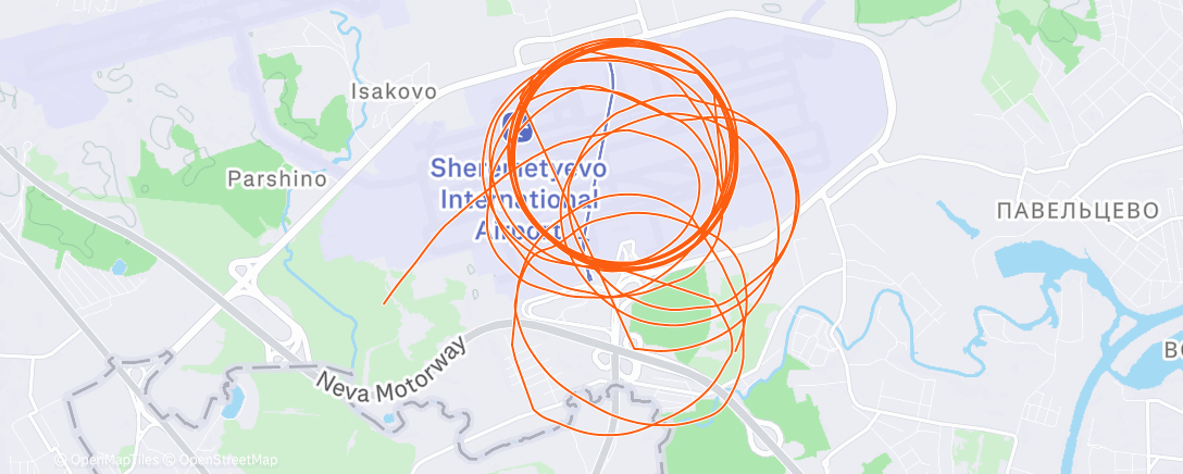 Map of the activity, Morning Run