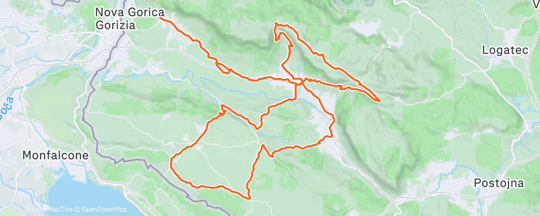 Map of the activity, Morning Ride