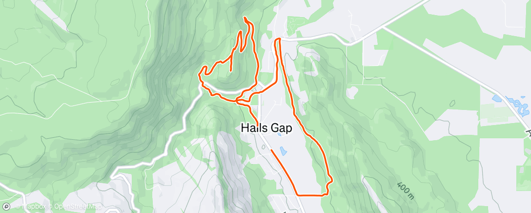 Map of the activity, I’ve been here for one day and already seen kangaroos, wallabies, emu, cockatoos !!!