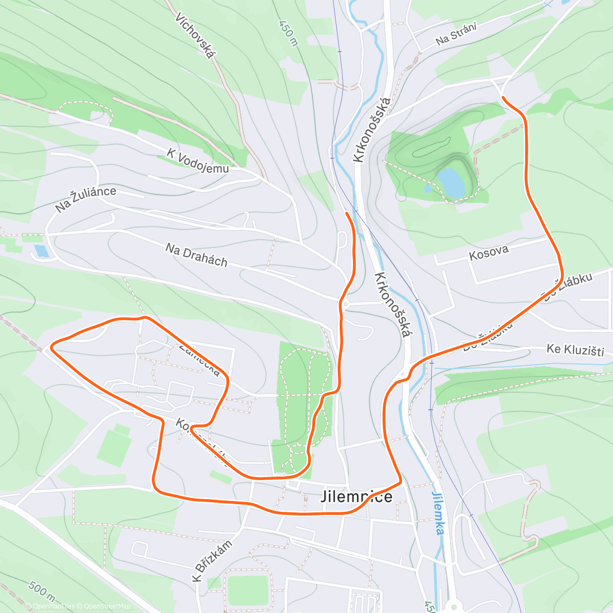 Map of the activity, Vyvenčit Ajšu 🐕🚶