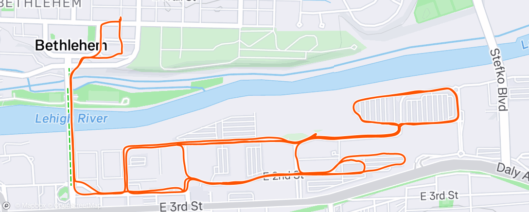 Map of the activity, 8x3’on1’off