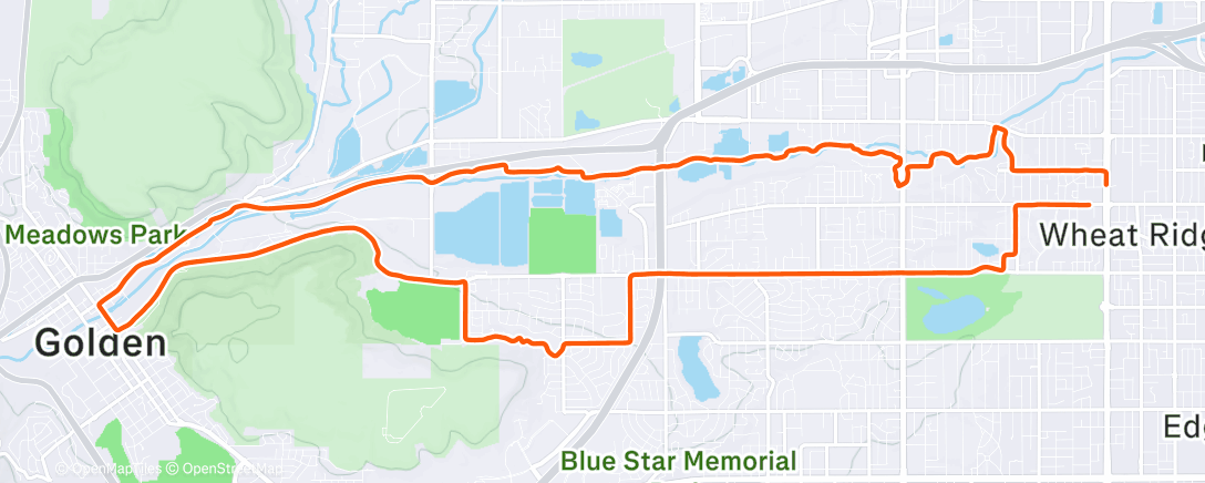 Карта физической активности (Afternoon Ride)