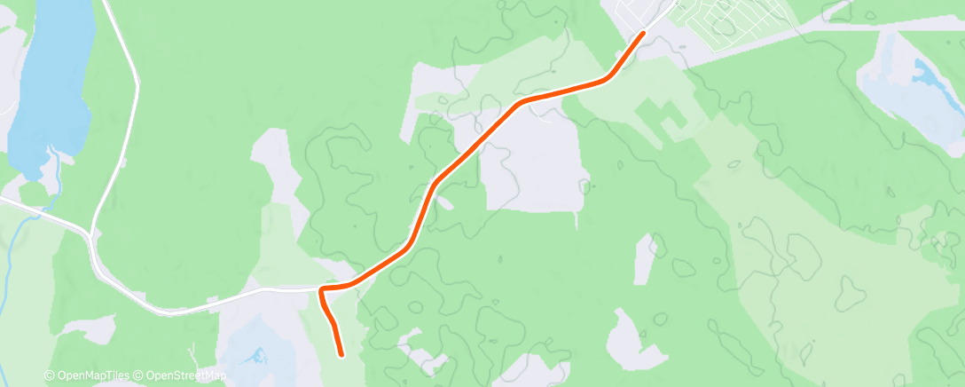 Map of the activity, Утренний забег