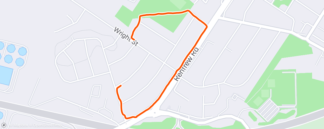 Map of the activity, Evening Walk