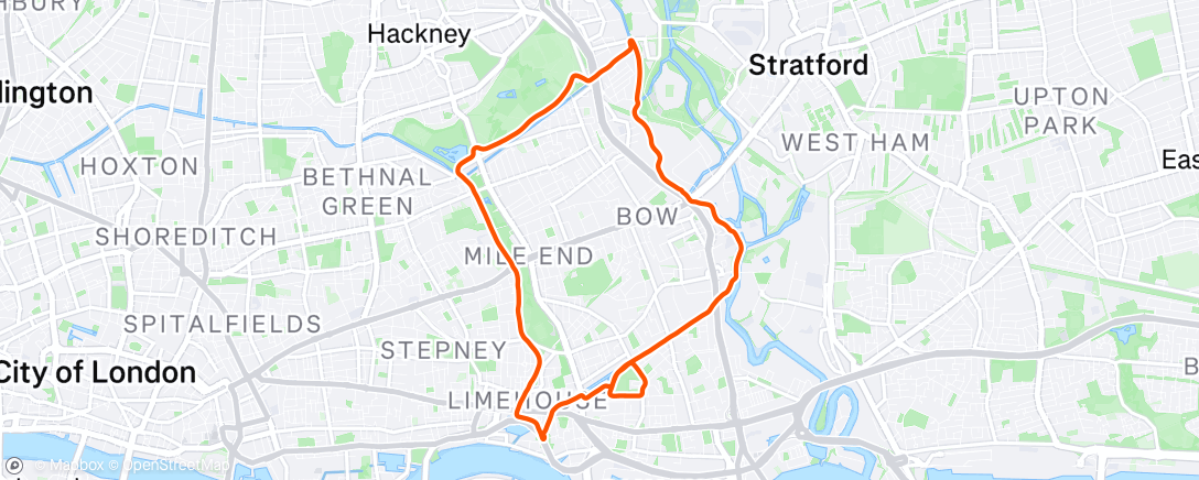 Map of the activity, Steady Saturday Seven