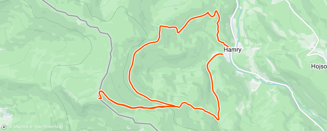 Map of the activity, Morning Trail Run