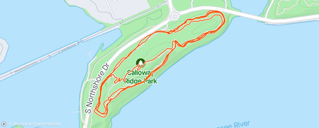 Map of the activity, 🔋 Evening Trail Run