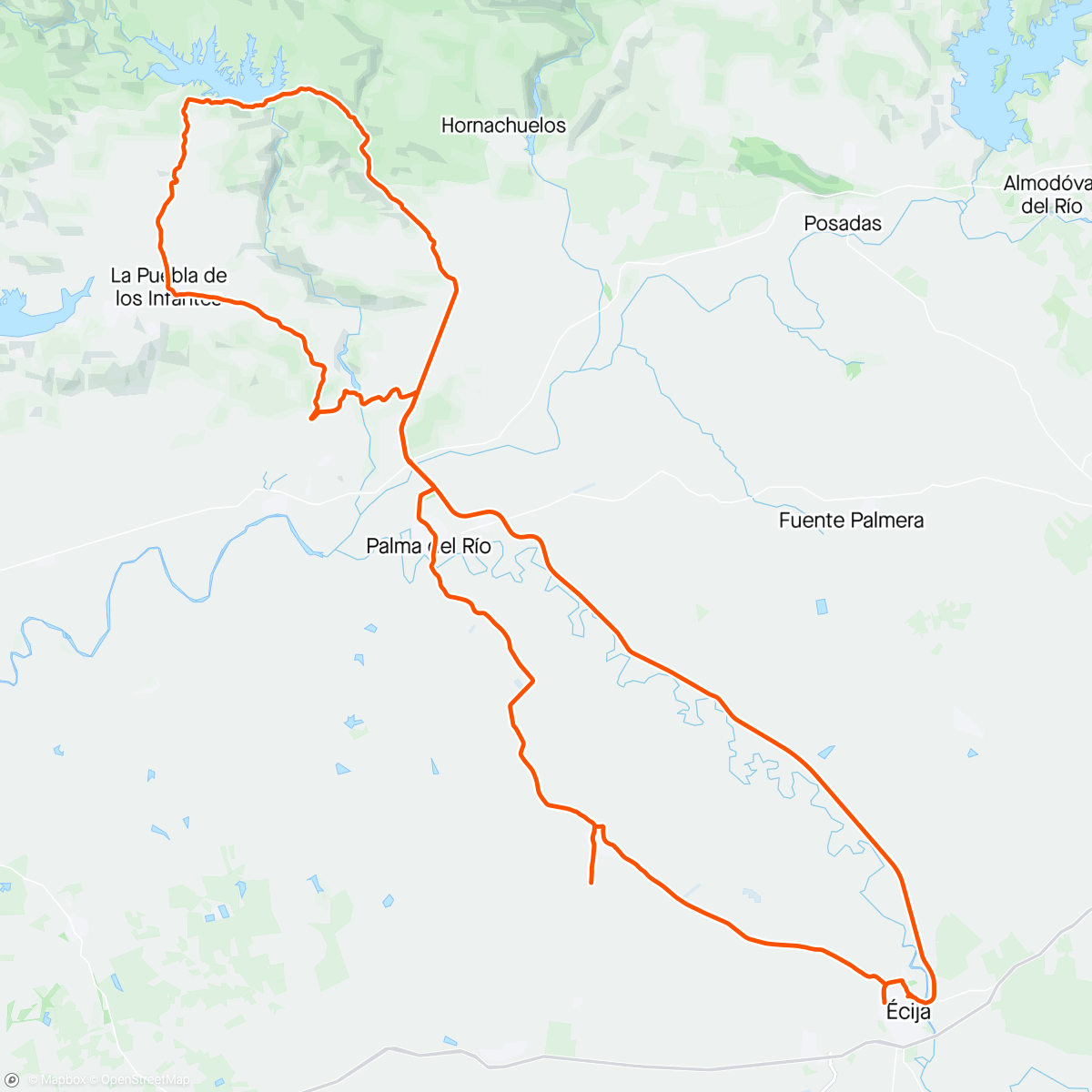 Map of the activity, Bicicleta de carretera por la mañana con el club Desnivelzero