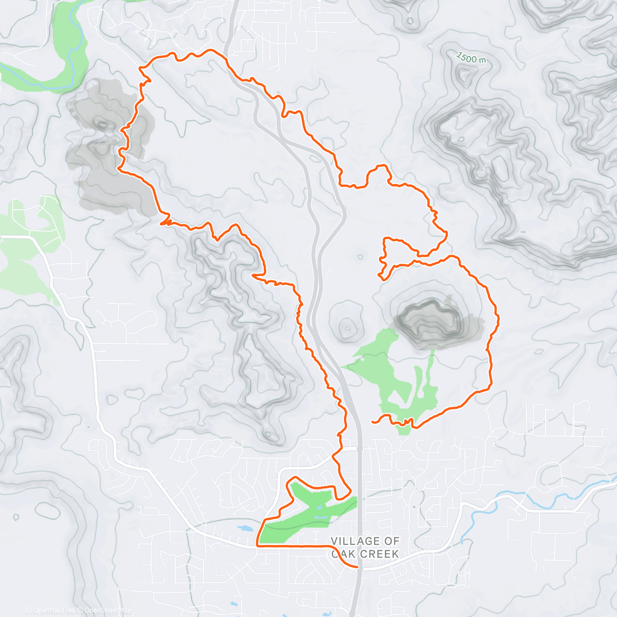 Map of the activity, Red rock galore