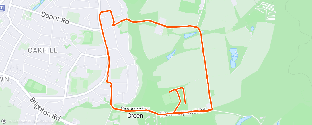 Map of the activity, SGP Horsham 10km