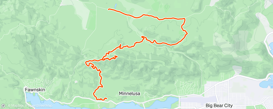 Map of the activity, Morning Hike