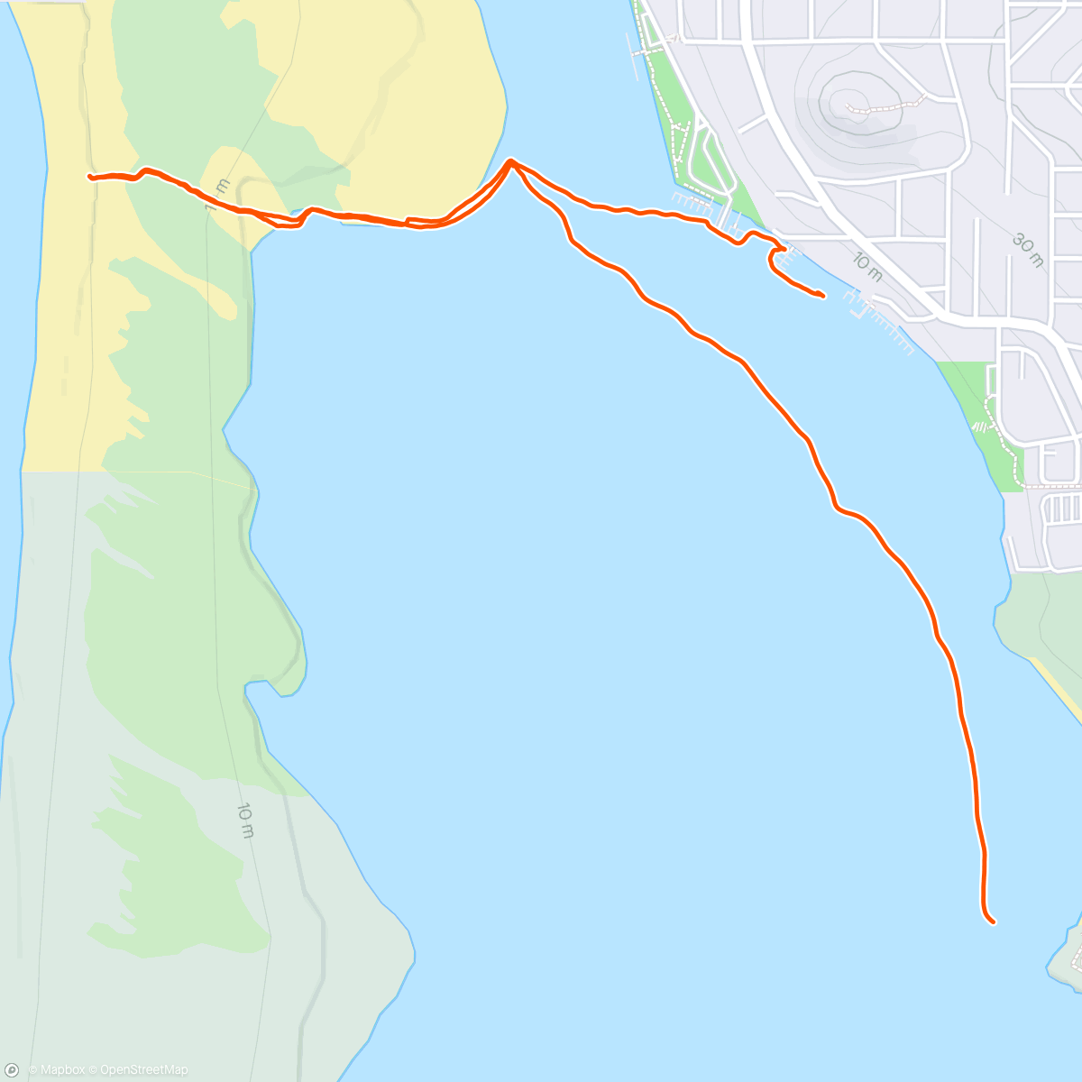 Map of the activity, Morro Bay Kayaking
