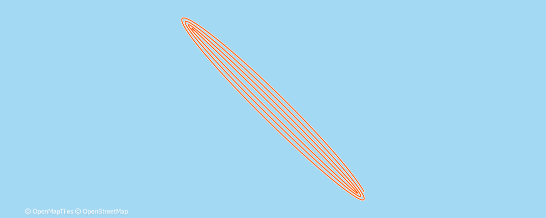 Map of the activity, Evening Treadmill