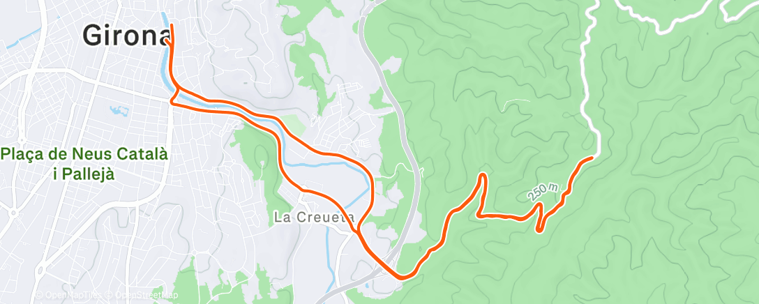 Mappa dell'attività Afternoon Ride