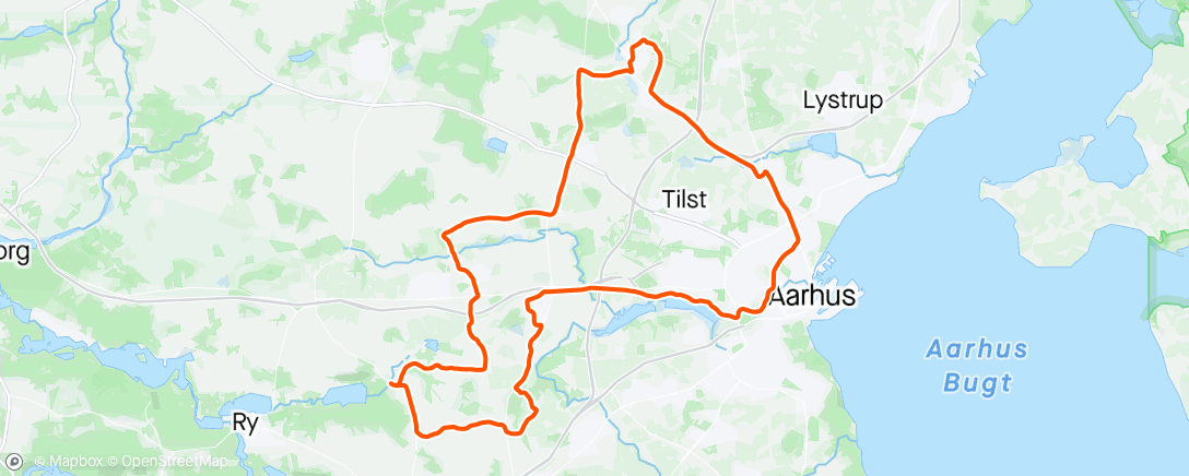 Map of the activity, Afternoon Ride