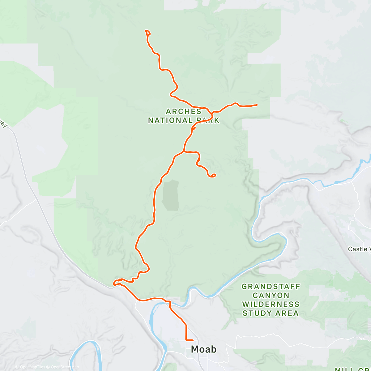 Map of the activity, Morning Ride