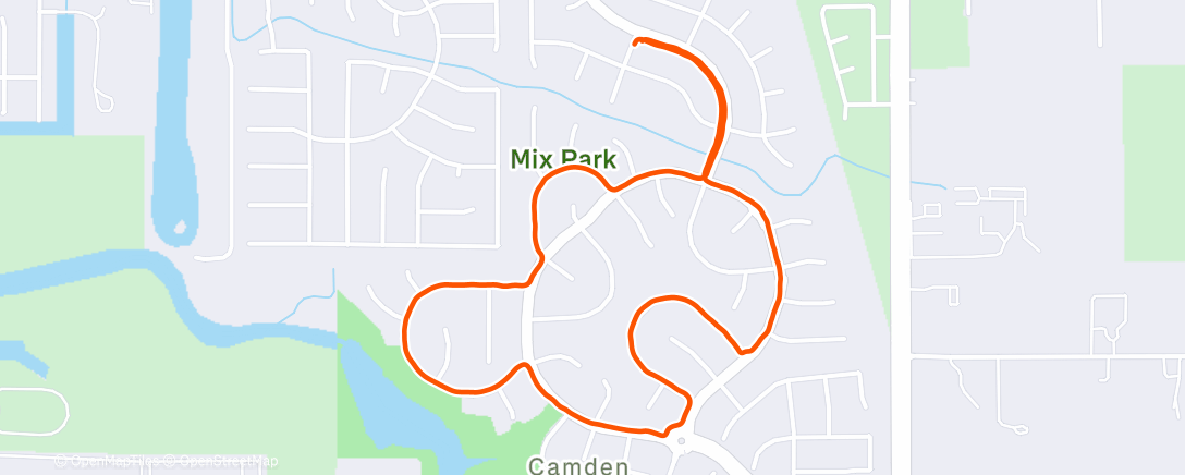 Карта физической активности (Morning Run)