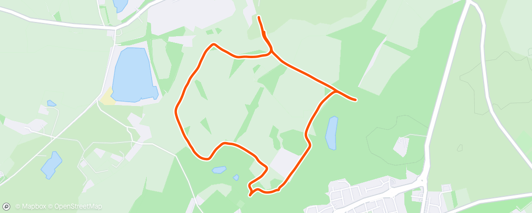 Map of the activity, Evening Trail Run