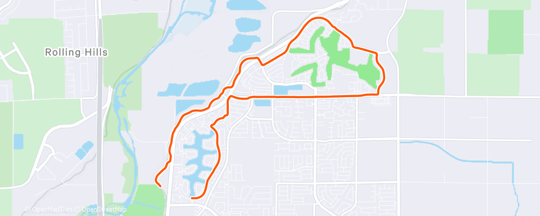 Mapa de la actividad (Afternoon Run)