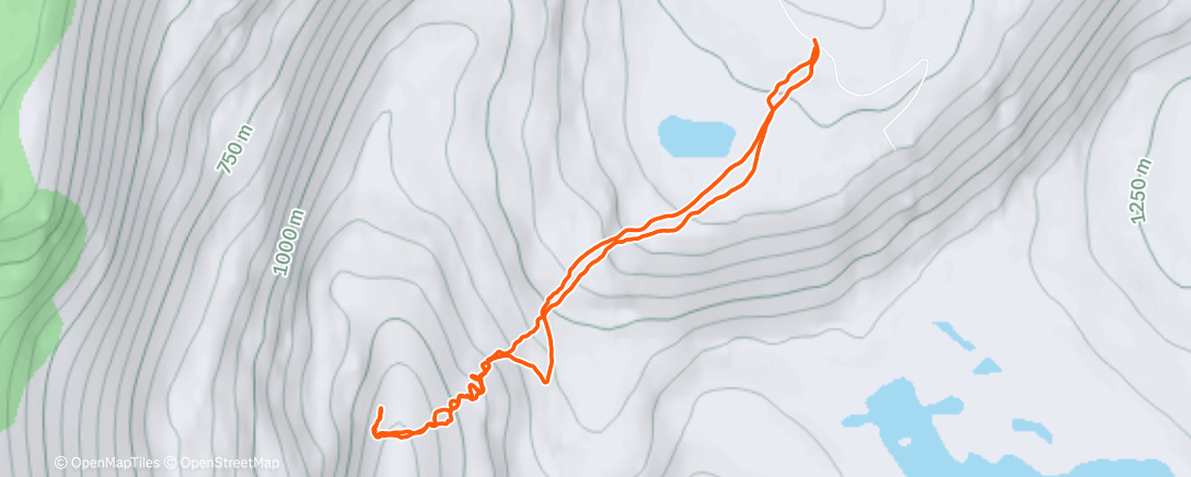 Map of the activity, Afternoon Romsdalshorn