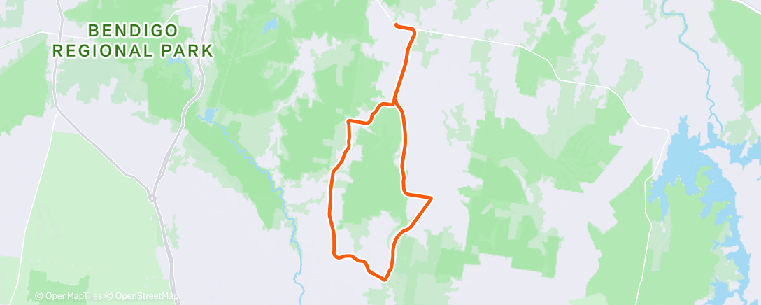 Mappa dell'attività Cycling