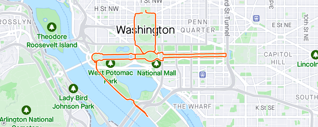 Map of the activity, Washington D.C. base