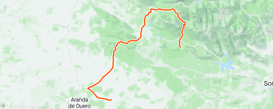 Map of the activity, Vuelta Burgos dag 3