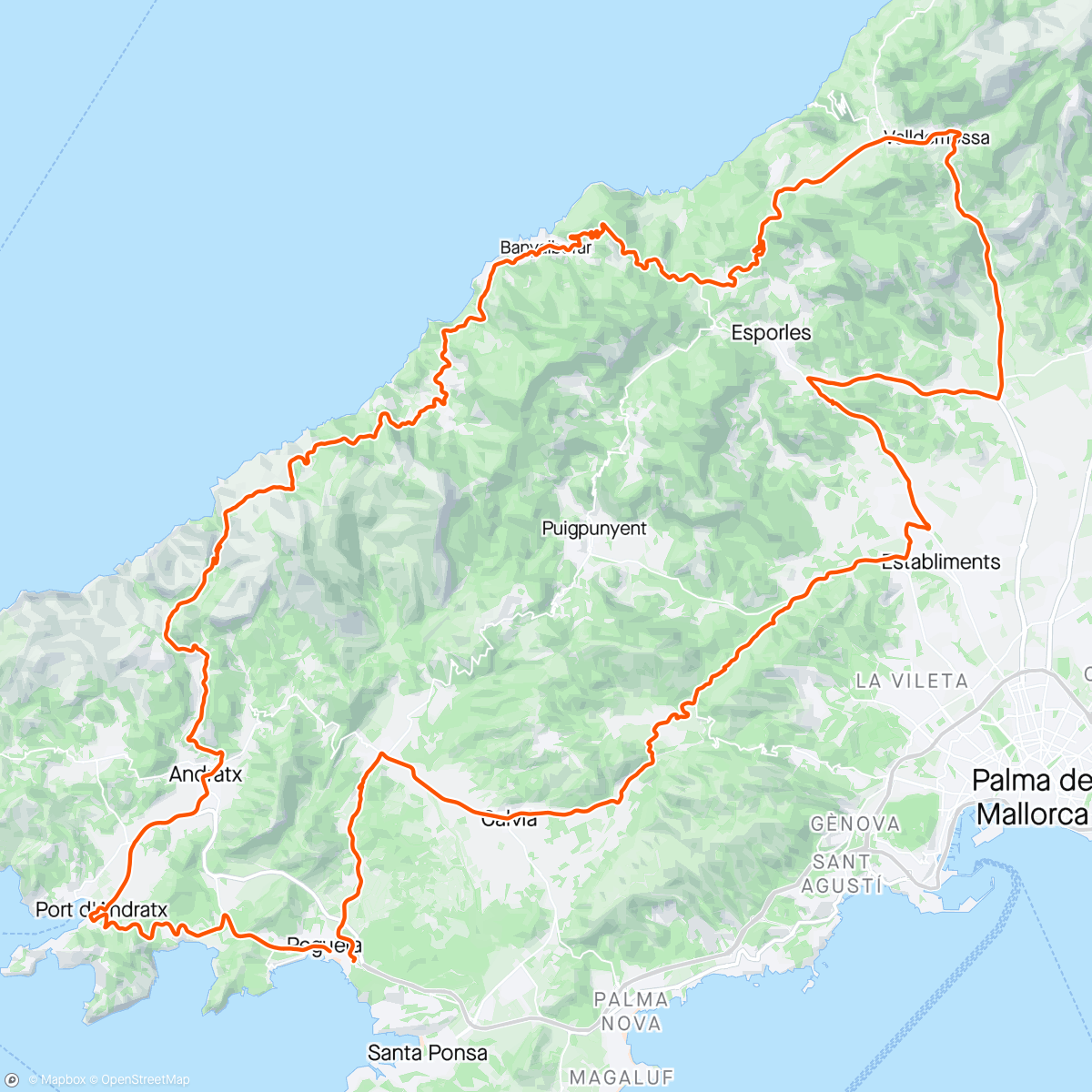 Map of the activity, Mallorca #1