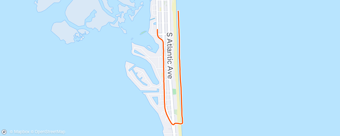 Map of the activity, Morning Run