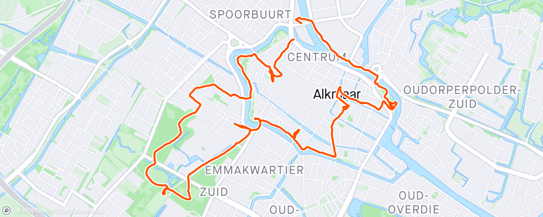 Map of the activity, Stadswandeling Alkmaar