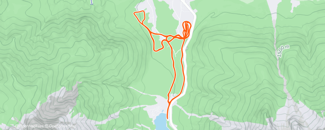 Map of the activity, Lunch Nordic Ski
