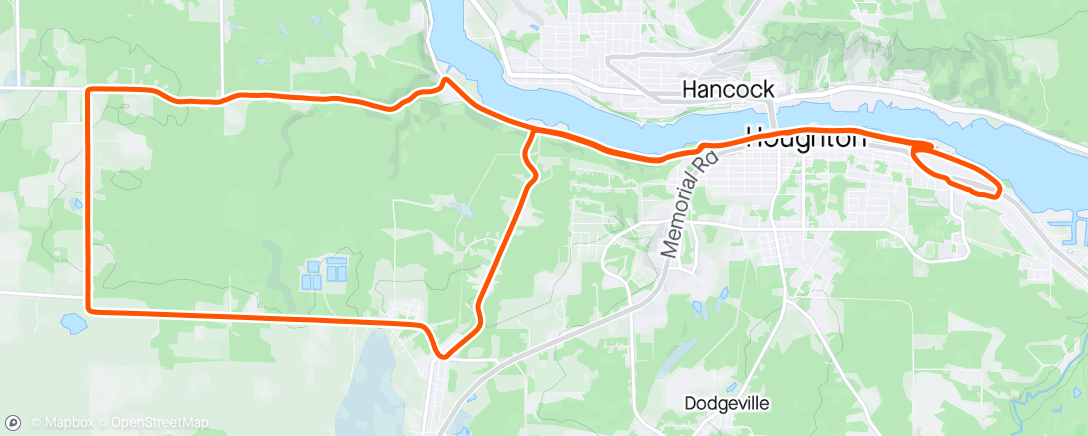 Map of the activity, Post exam ride